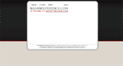 Desktop Screenshot of nissanreference.com