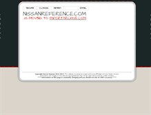 Tablet Screenshot of nissanreference.com